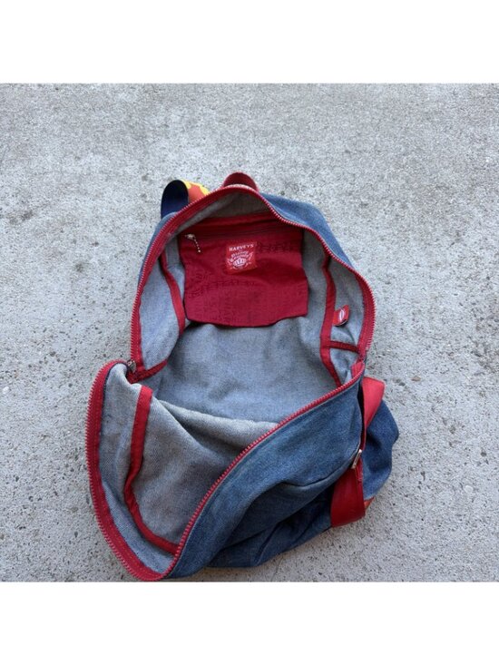 Harveys Disney Couture Pop Art Mickey Mouse Denim Backpack Seat Belt Rainbow Ear main image 5
